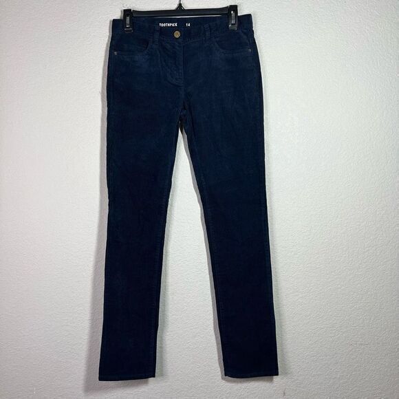 Crewcuts Boys Toothpick Navy Blue Corduroy Straight Leg Pants Size‎ 14 - Picture 1 of 9